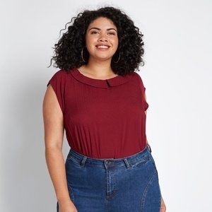 Adorable Around the Collar & Keyhole Blouse NWT